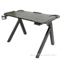 2024 Neues Design Computer Black Gaming Desk kostenloser Beispiel für Home -PC -Spieltabelle